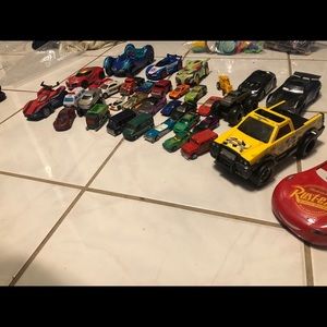 Toy cars, also a diy tech deck and bmx bike kit